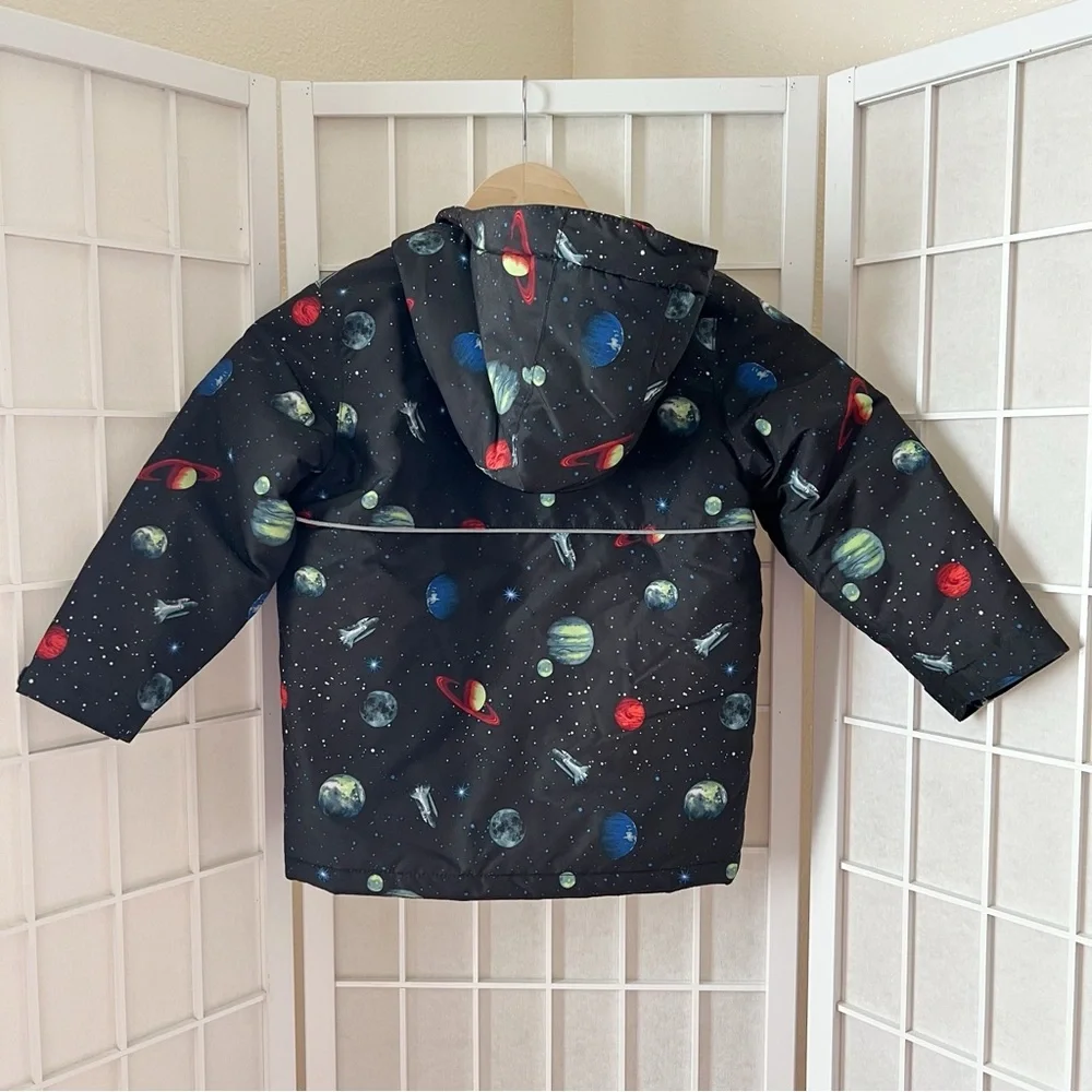 The Children's Place Galaxy Planets Winter Coat Jacket 5T